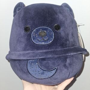 NWT Lunar Moon Bear🌙 Adopt Me! 8" Roblox Squishmallow navy blue & gold